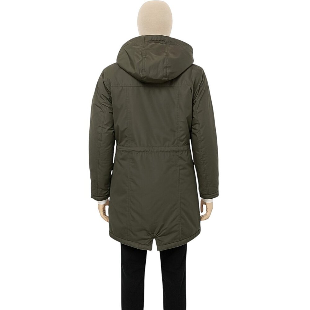 Out & About Heavyweight Faux Fur Hood Parka Olive/Orange Coat – Warm & Durable - Picture 2 of 7